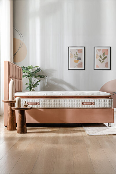 US. SLEEPING Ultra Ortopedik Touch Brown Orijinal Pedli Yaylı Yatak (27Cm)