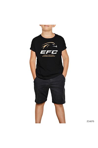 Z zepplin Efc Eagle Championship Black Kids T-Shirt