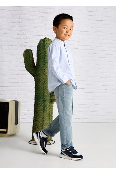 MAYORAL Gray-Blue Mayoral Jeans Pants - Gray-Blue for Ages 04-10