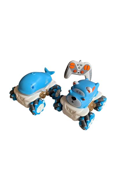 STEM 1:36 2.4G Anti-frequency Nine Pass Light Stunt Car Blue Color - 1PC Style May Vary