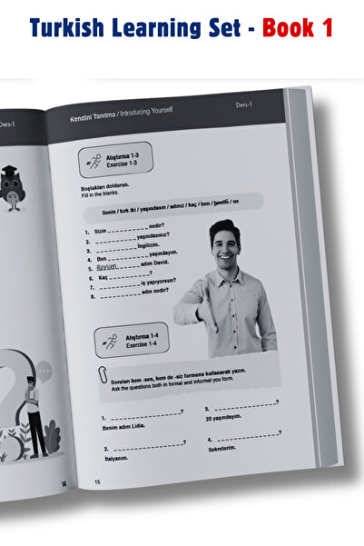 Limasollu Naci Öğretim Yayınları مجموعة تركية سهلة، للمتحدثين باللغة الإنجليزية، مجموعة تعلم اللغة التركية مع الشرح باللغة الإنجليزية