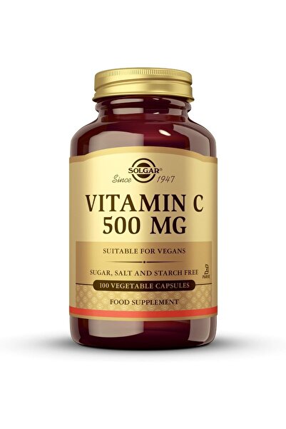 Solgar Solgar Vitamin C 500 mg | 100 Vegetable Capsules | Supports Skin Healt...