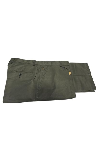 BURSPA Relaxed Cut Men's Dad Linen Summer Trousers