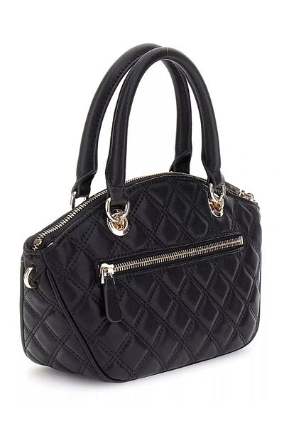 Guess GIULLY MINI SATCHEL Mini geantă neagră pentru femei HWQG8748760-BLA