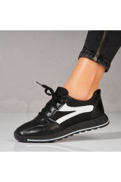 Joana Adidas Yeico Μαύρα Οικολογικά Δερμάτινα Αθλητικά Παπούτσια