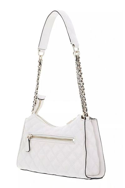 Guess Gıully Top Zip Shoulder Bag Women's White Shoulder Bag Hwqg8748130-Off