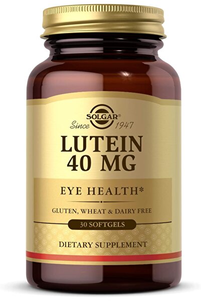Solgar Lutein, 30 Softgels, 40 mg, Eye Health, Healthy Skin, Skin hydration