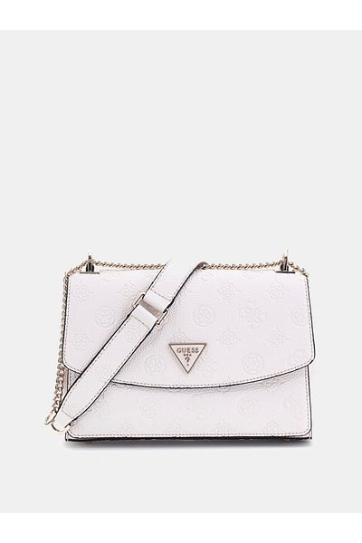 Guess Cresıdia Cnvrtble Xbody Flap Women's White Crossbody Bag Hwpg9349210-Off