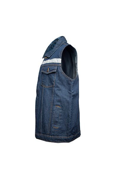 Baran Işık Reflective Summer Denim Vest