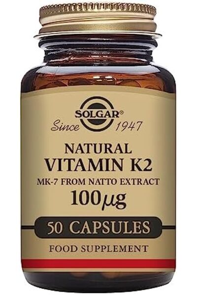 Solgar Solgar - Natural Vitamin K2 MK7 From Natto Extract 100 mcg. - 50 Veget...