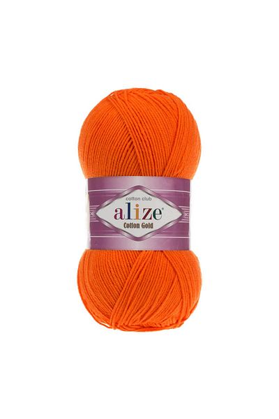 Alize Summer Cotton Rope Cotton Gold Amugurimi Knitting Rope 37-Orange-Orange 55% Cotton -45% Acrylic/100 Gr-330 m