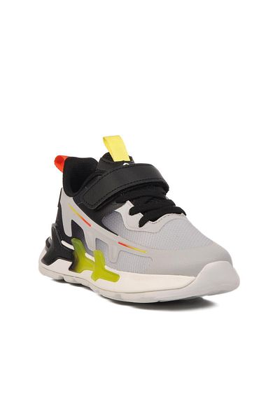 WALKWAY Black Velcro Lightweight Breathable Boys' Sports Shoes 1952 F