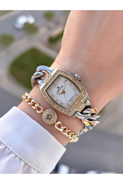 Daniel Klein Steel Cord 2 Years Warranty 3 Atm Water Resistant+Wristband Women Wrist Watch Bfg.13717.3