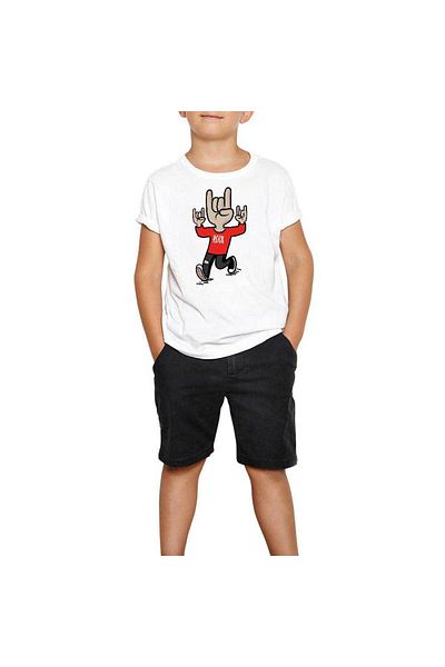 Z zepplin Rock N Roll My Life White Kids T-Shirt