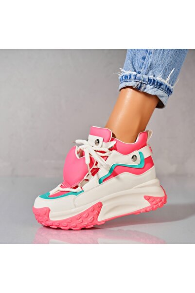 Joana Γυναικεία Αθλητικά Παπούτσια από Οικολογικό Δέρμα σε Φούξια Zalina