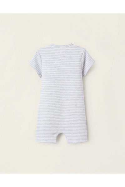 Ziddy Romper + Bibs for Newborns 'Giraffes', Grey