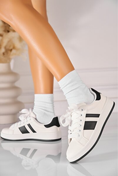 Joana Γυναικεία Adidas Λευκά Οικολογικά Δερμάτινα Iriana