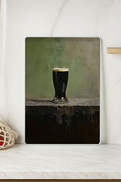 huhuli Glass Cutting Board 20X30 cm |   Tempered Glass |   Hygienic and Durable Kitchen Utensil