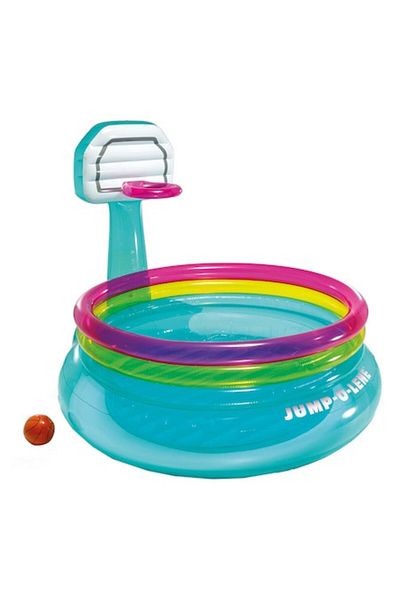 Intex inflatable playground with basketball backboard