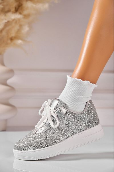 Joana Adida i de dam Glitter Argintiu Alyza