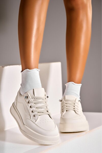 Joana Γυναικεία Adidas Zendaya Μπεζ Οικολογικό Δέρμα