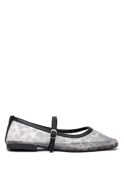 Ayakkabı Fuarı Elit Fls027-706T Women's Ballerina Black