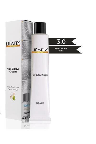 Lilafix Krem Tüp Saç Boyası 3.0 Koyu Kahve 60 Ml