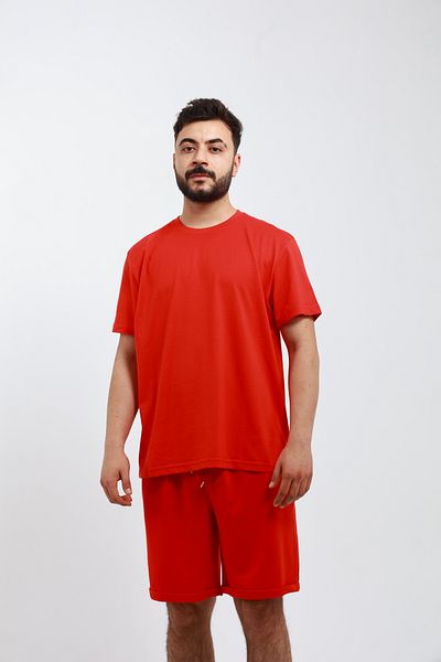 OXVİN Men's 2-Piece Regular T-Shirt & Bermuda Shorts Set (Mold)