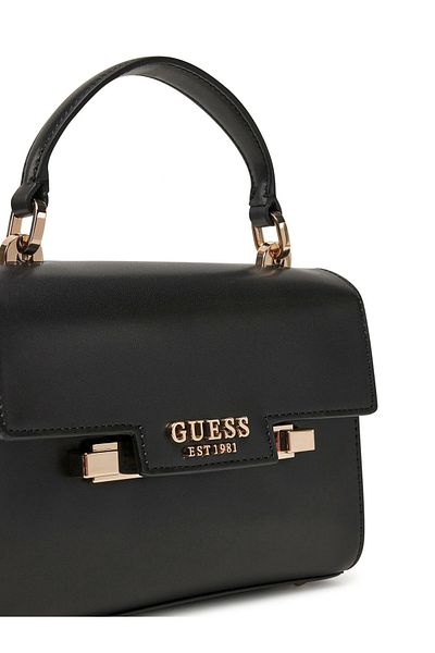 Guess حقيبة يد نسائية صغيرة باللون الأسود من Eco Aldith Mini Ball Hwevg964178-bla