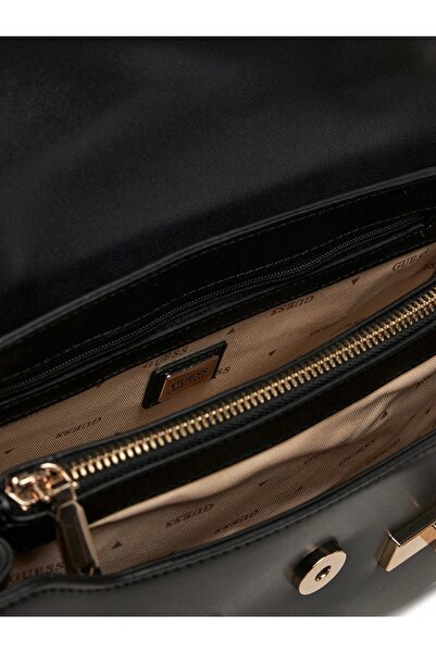 Guess ECO ALDITH TOP HANDLE FLAP női fekete kézitáska HWEVG964120-BLA