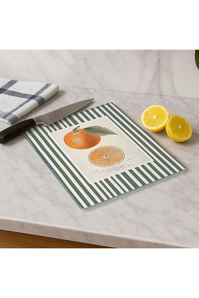 huhuli Glass Cutting Board 20X30 cm |   Tempered Glass |   Hygienic and Durable Kitchen Utensil