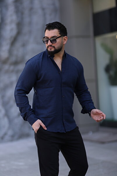 Klothy Чоловіча сорочка з 100% бавовни, прати в пральній машині, slim fit, літня, 2470