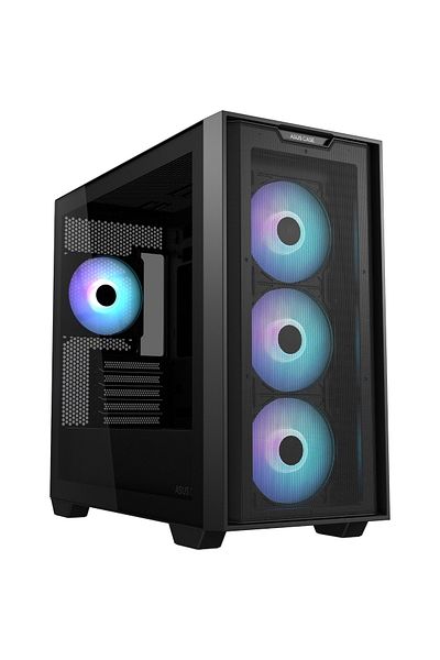 ASUS A21 plus TG ARGB FAN Gaming Case Black