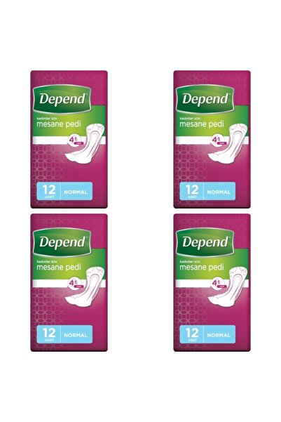 Depend MESANE PEDİ KADIN NORMAL 12 Lİ 4 PAKET