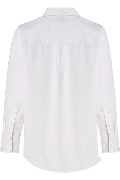 Tommy Hilfiger قميص Ess Poplin Easy Fit قميص أبيض للنساء - Ww0ww45612