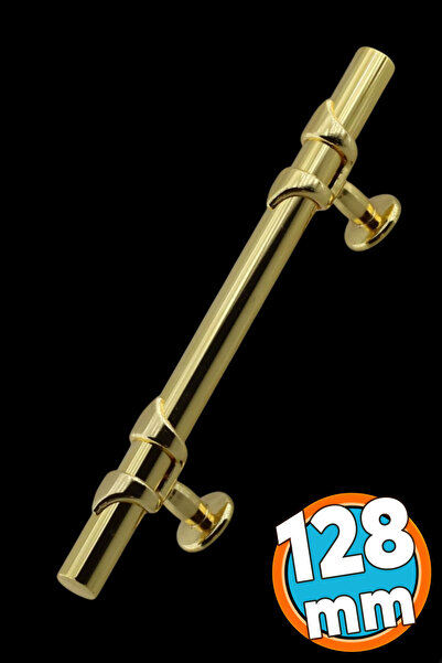NZB Mobilya Çekmece Mutfak Dolabı Dolap Kulpları Kulbu Kulpu Altın Gold Metal Kulp 128 mm -12.8 cm