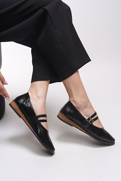 Riccon Sephlynthi Women's Ballerinas 0012202   Black Patent Leather