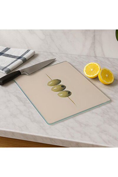 huhuli لوح تقطيع زجاجي 20x30 سم |   الزجاج المقسى |   أدوات المطبخ صحية ودائمة