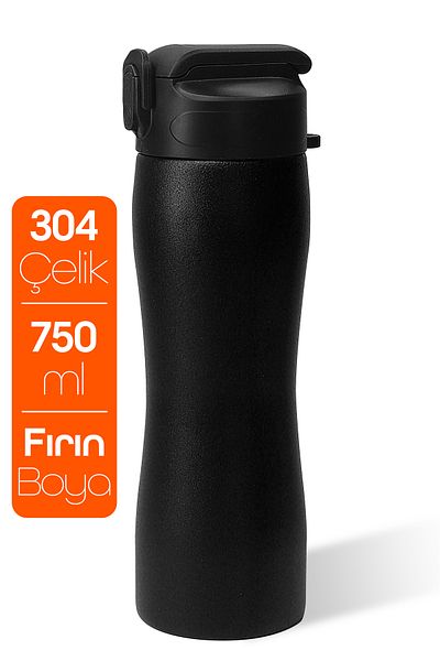 Telvesse Sports Flask |   304 Steel |   Drinker |   Black |   1158