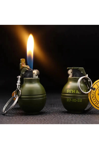 HK GİFT SHOP Küçük boy el bombası çakmak gazlı