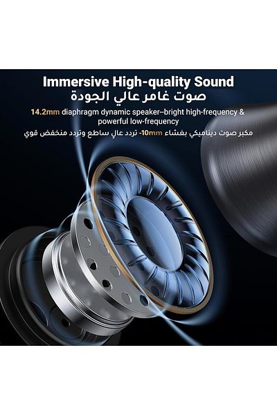Ugreen Semi In-Ear Wired Headphone with Type-C, High-quality Sound, Simple Control, Comfortable Wear