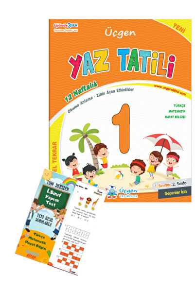 Üçgen Yayıncılık 1.SINIF - YAZ TATİLİ - 12 Haftalık Tekrar+ Alakent Tüm Dersl...