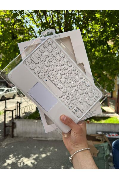 teknosepetim 150 saat Bluetooth Touch Pad Klavye Türkçe Karakter Kablosuz Tablet Akıllı Tahta İle Uyumlu