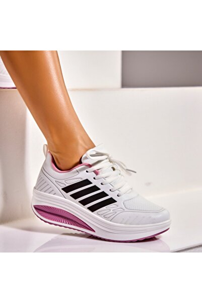 Joana Γυναικεία Αθλητικά Παπούτσια από Οικολογικό Δέρμα Ροζ Evalie