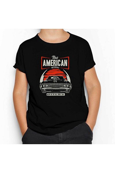 Z zepplin Tricou negru pentru copii American Muscle Car