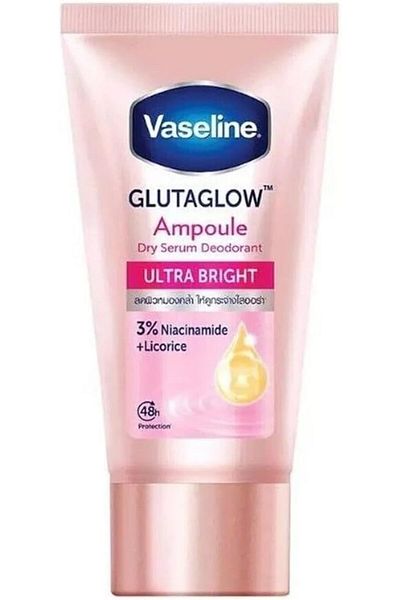 Vaseline GlutaGlow Ultra Bright Ampoule Dry Serum Deodorant with 3% Niacinamide and Licorice