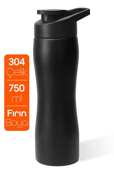 Telvesse Stainless 304 Steel Flask, Black 1153