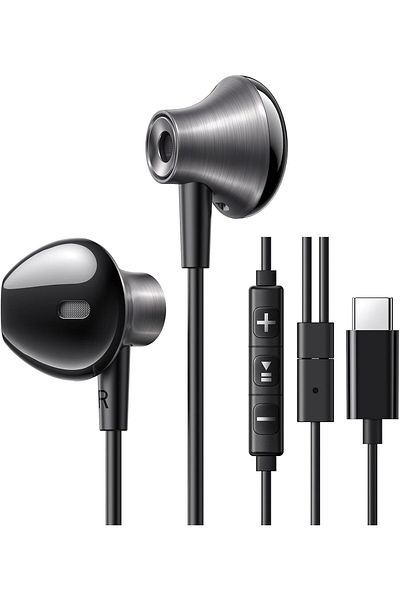 Ugreen Semi In-Ear Wired Headphone with Type-C, High-quality Sound, Simple Control, Comfortable Wear