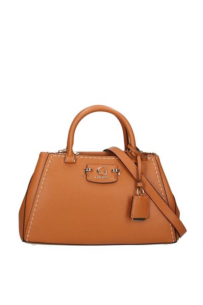 Guess Dámská hnědá taška Nastra Society Satchel Bag
