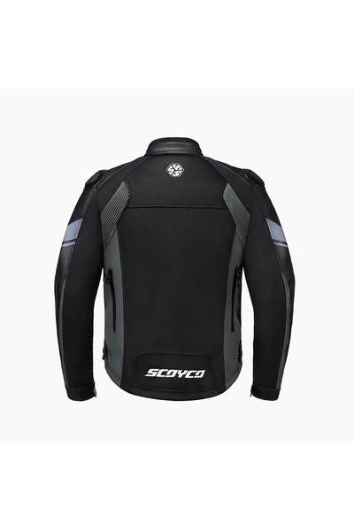 Scoyco Jk152 4 Season Protected Gray Motorcycle Jacket